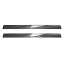 Mud Flap Top Plate Chrome Pair  24in  562.601-2BP  30018  10401  13106