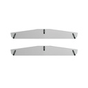 Mud Flap Bottom Plate Chrome Pair 24in  562.701-2BP  10411P   13126