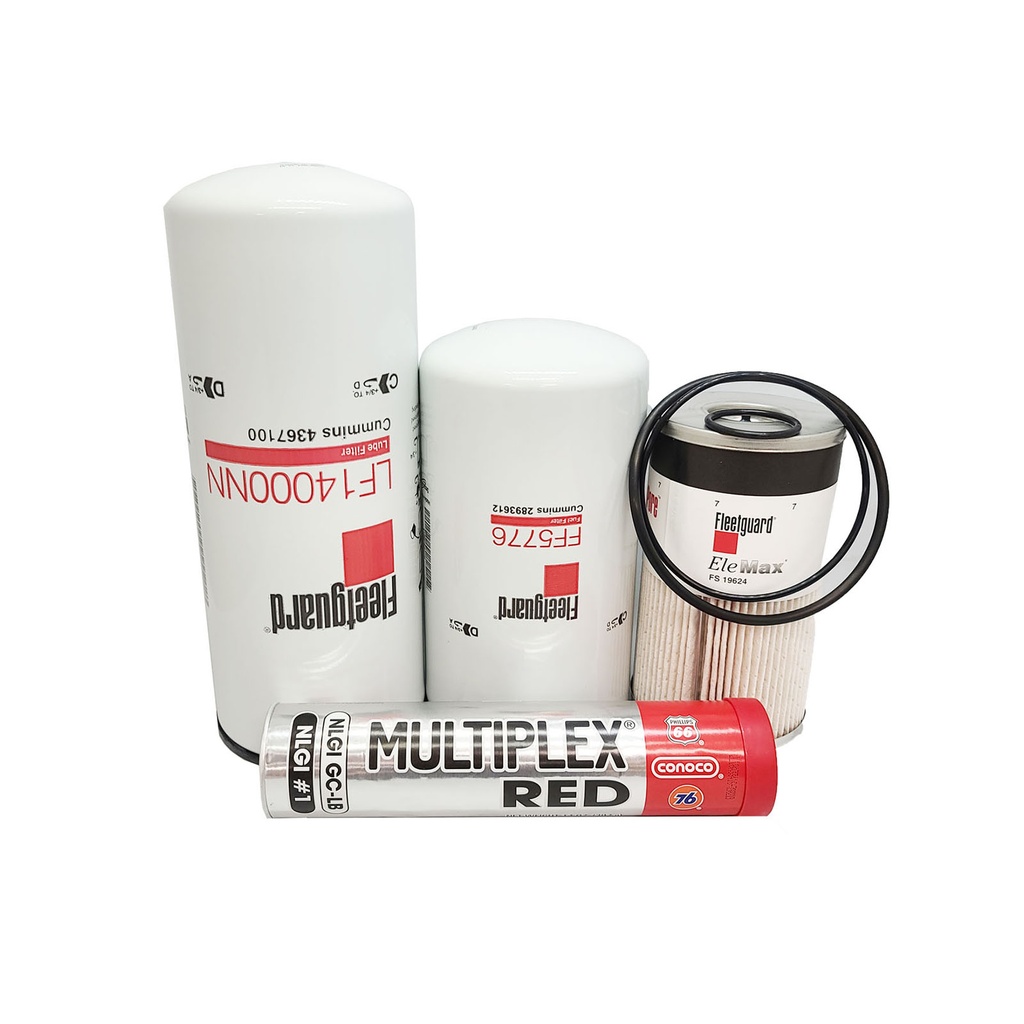 CUMMINS OIL CHANGE KIT LF14000NN, FF5776, FS19624, FREE GREASE