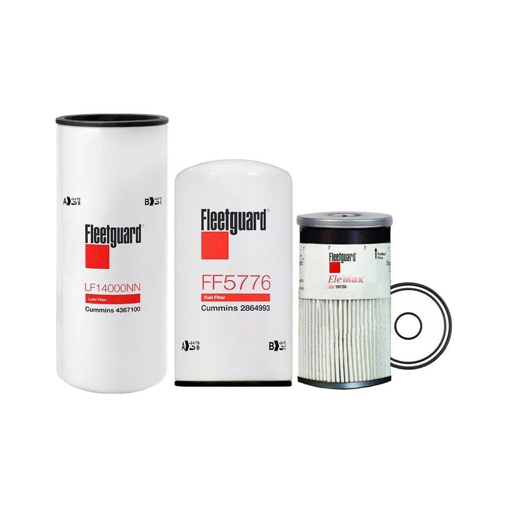 CUMMINS OIL CHANGE KIT LF14000NN, FF5776, FS19728