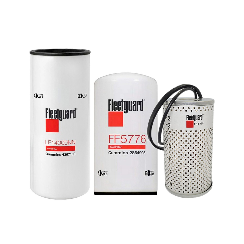 CUMMINS OIL CHANGE KIT LF14000NN, FF5776, FF5369