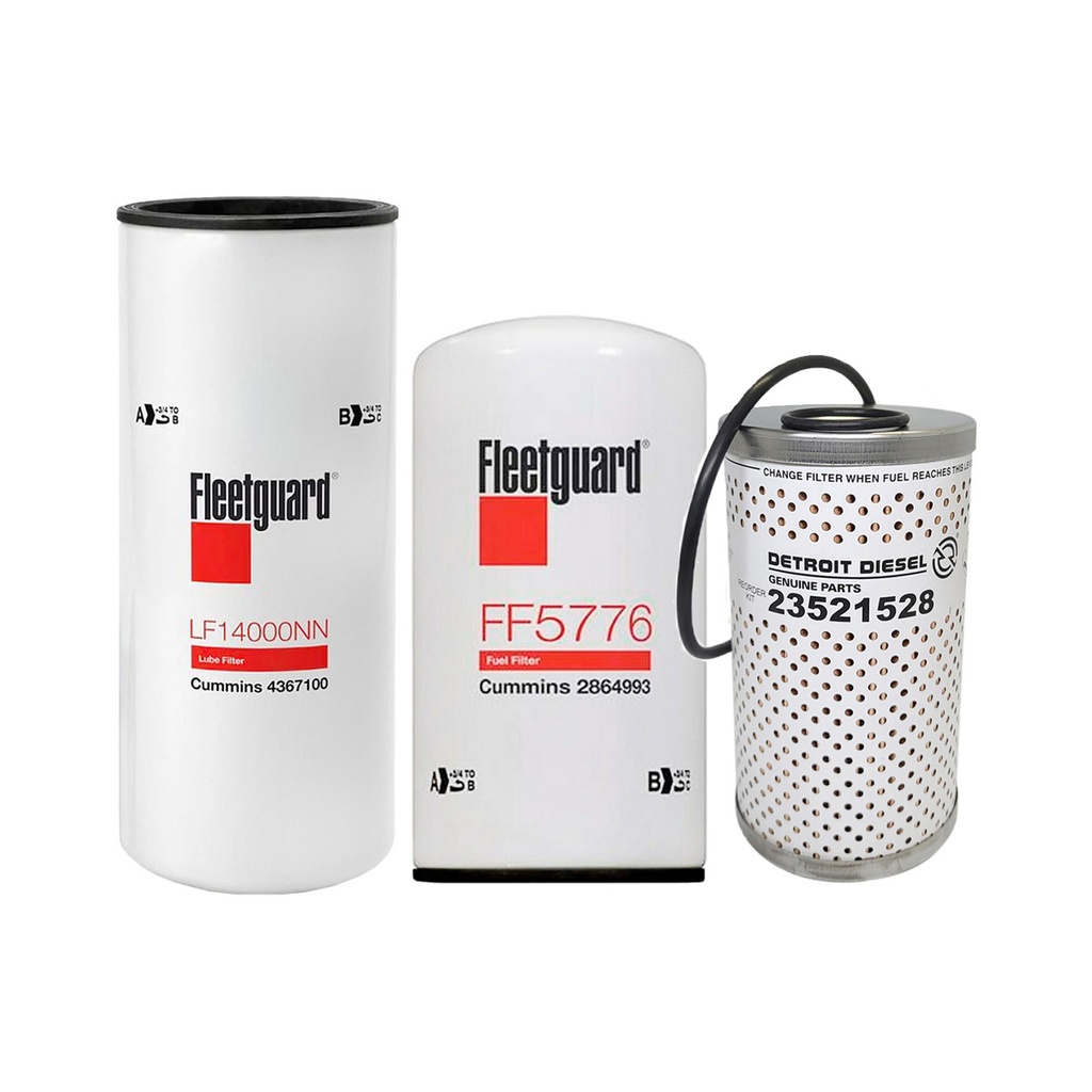 CUMMINS OIL CHANGE KIT LF14000NN, FF5776, 23521528