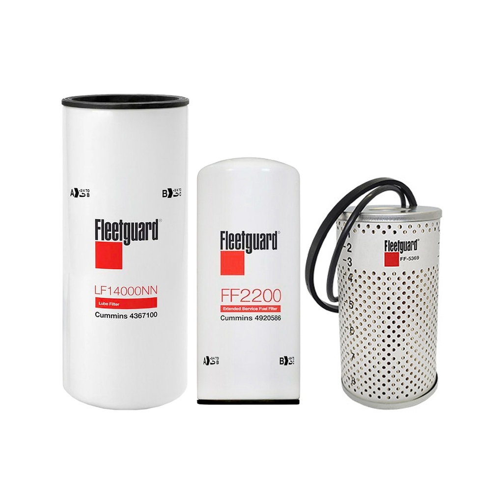 CUMMINS OIL CHANGE KIT LF14000NN, FF2200, FF5369