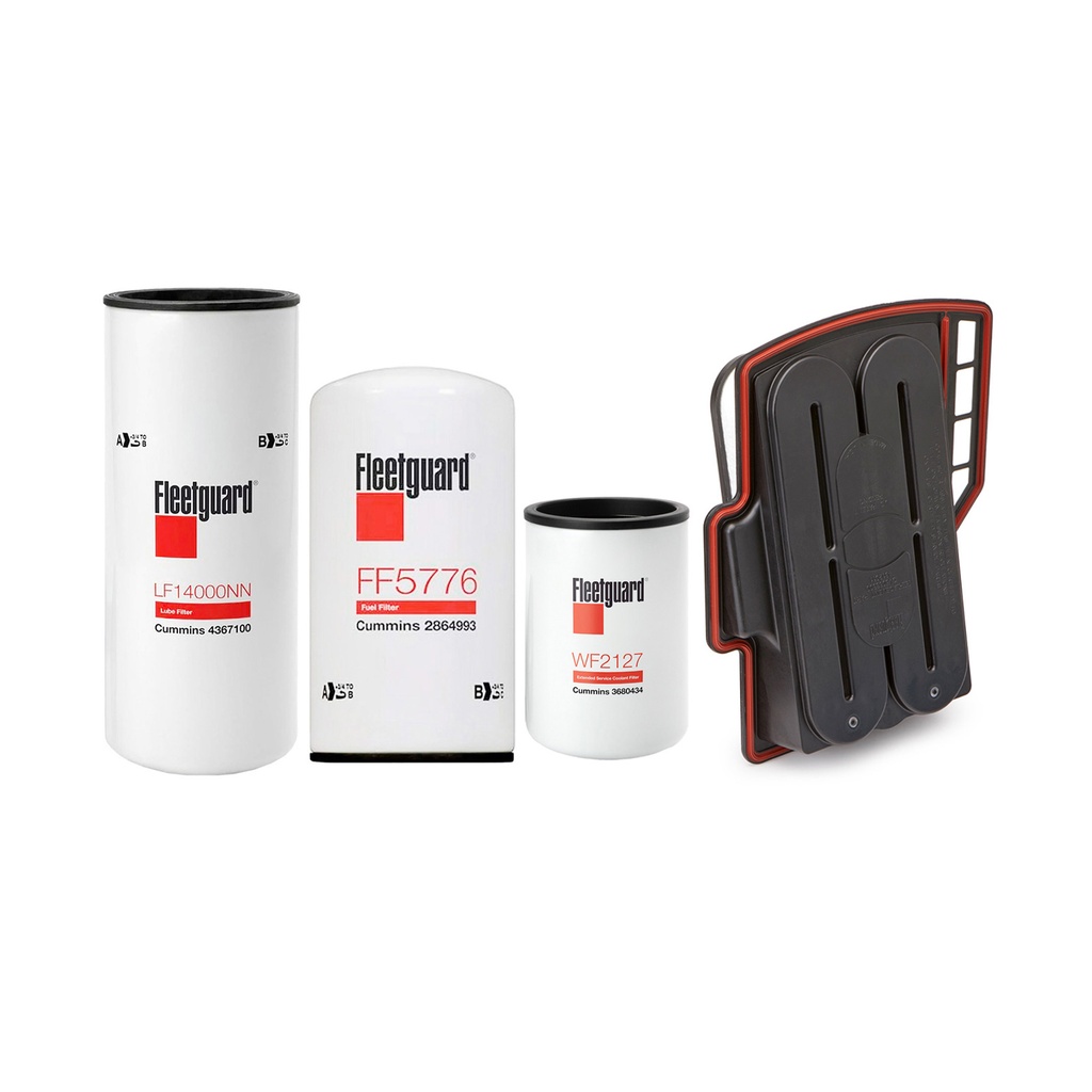 CUMMINS OIL CHANGE KIT LF14000NN, FF5776, CV50633, WF2127