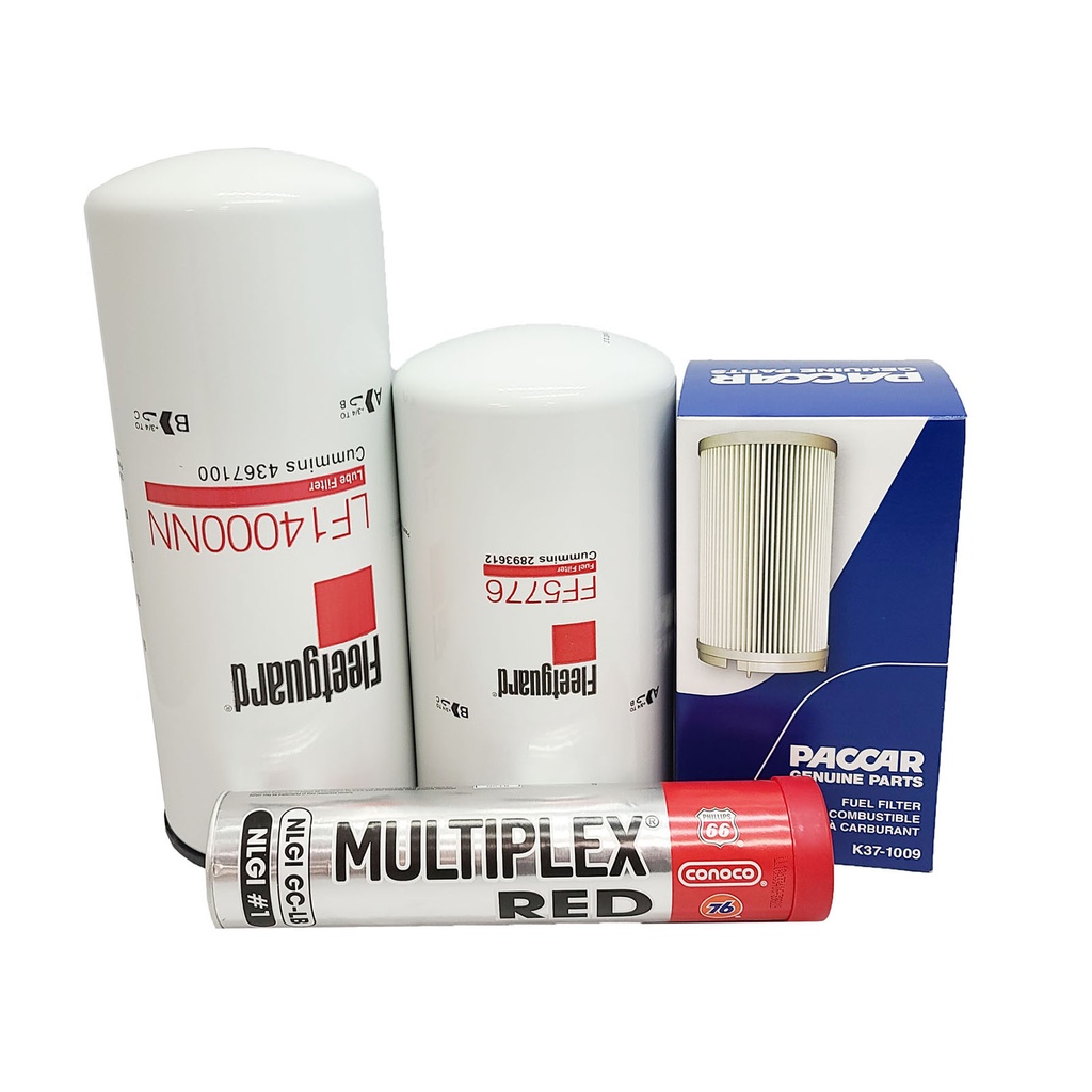 CUMMINS OIL CHANGE KIT LF14000NN, FF5776, K37-1009, FREE GREASE