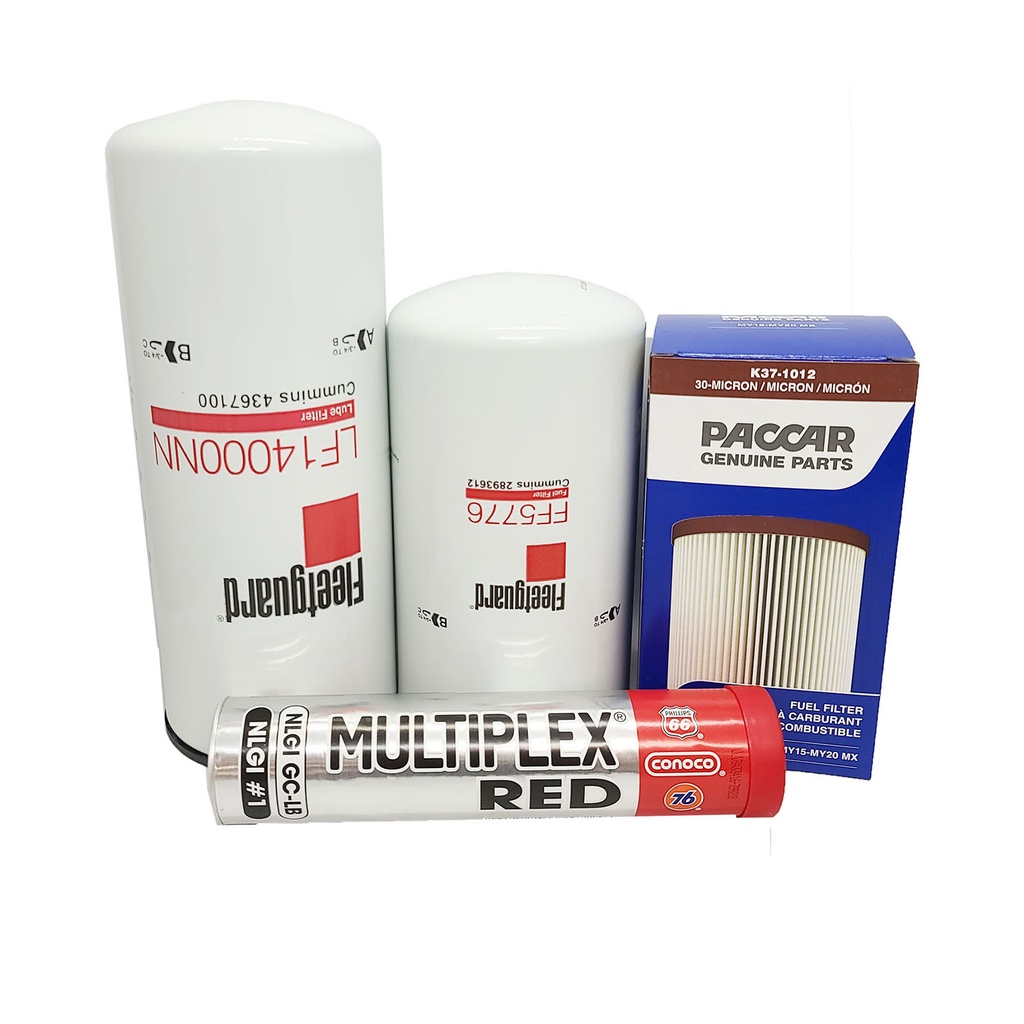 CUMMINS OIL CHANGE KIT LF14000NN, FF5776, K37-1012, FREE GREASE