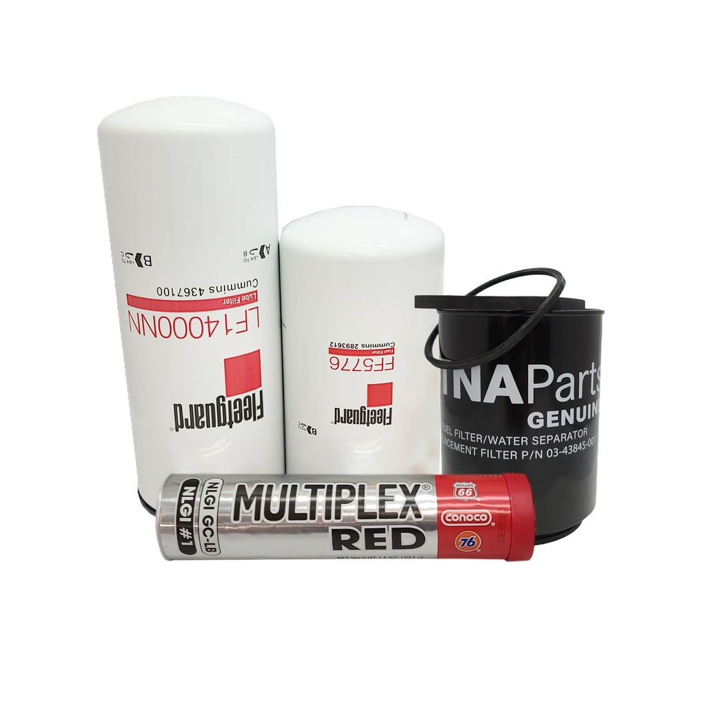 CUMMINS OIL CHANGE KIT LF14000NN, FF5776, 03-43845-001, FREE GREASE