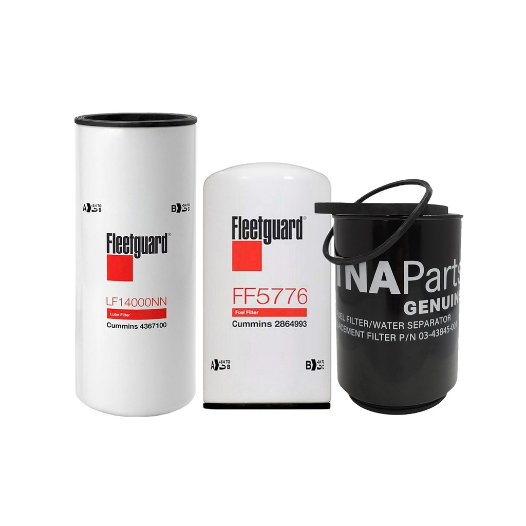 CUMMINS OIL CHANGE KIT LF14000NN, FF5776, 03-43845-001