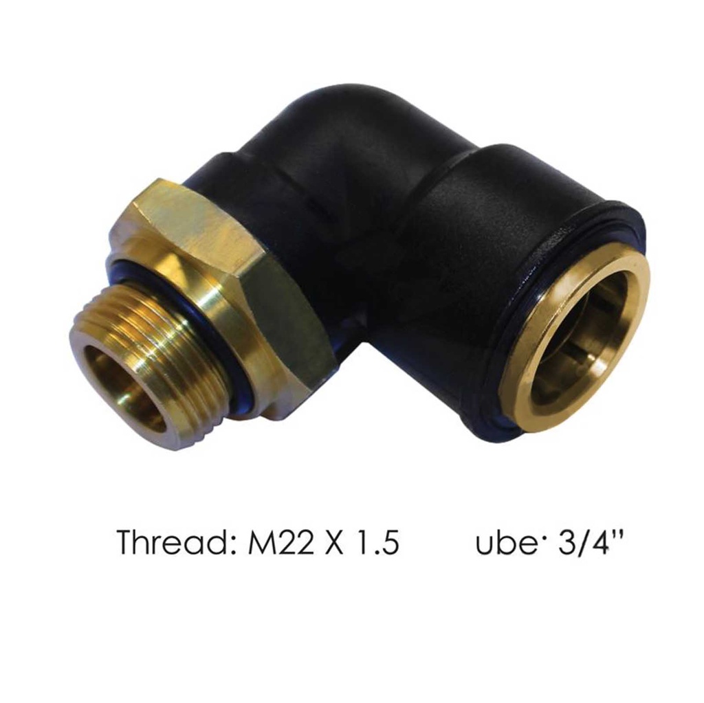 [02-S6DR-CEW6] Composite PLC Male Elbow Fitting Volvo 177.V20999388,177.12C6912M22, 20999388
