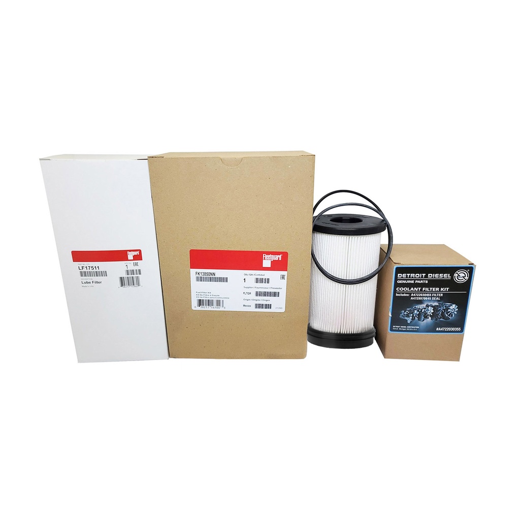 DETROIT OIL CHANGE KIT, LF17511, FK13850NN, FS20176, A4722030355
