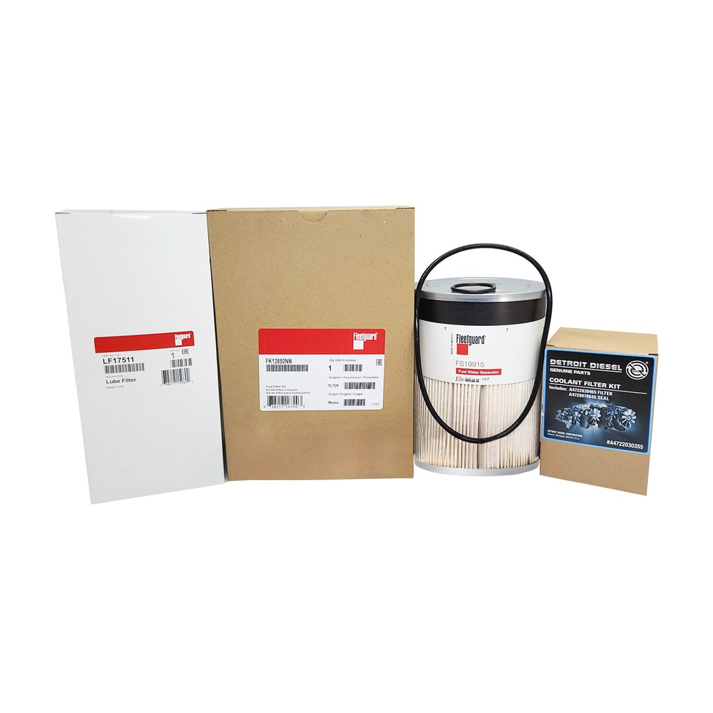 DETROIT OIL CHANGE KIT, LF17511, FK13850NN, FS19915, A4722030355