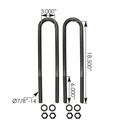 U Bolt Kit 7/8in X 3in X 18-1/2in   AUBK8161-184    48718000
