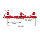 Cable Overmolded Harness 2/0 14in Red178.2021RD 849585 04364 BC207M3RWS EL795364