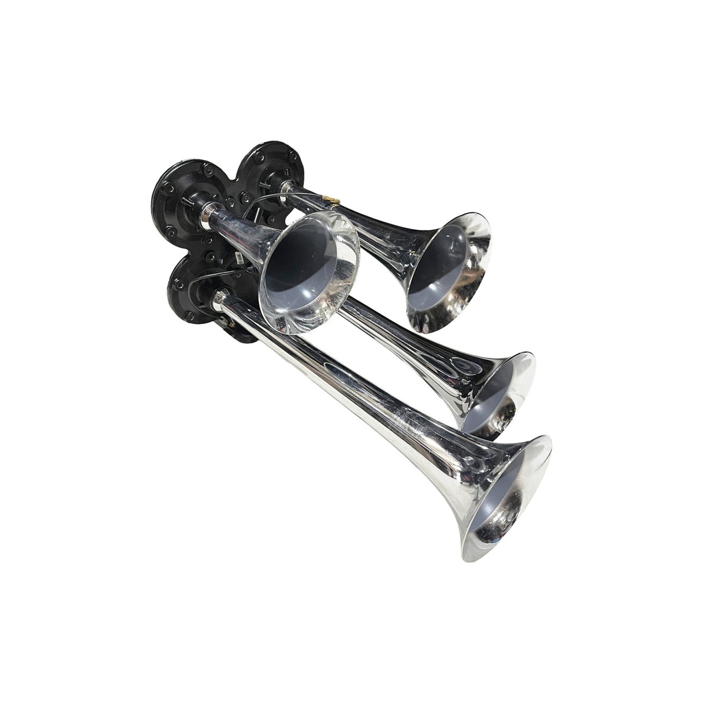 [G8-8T7E-CGIJ] Air Horn Mini Train Horn 4 Trumpet, 130 dB at 120PSI   562.1312  46123