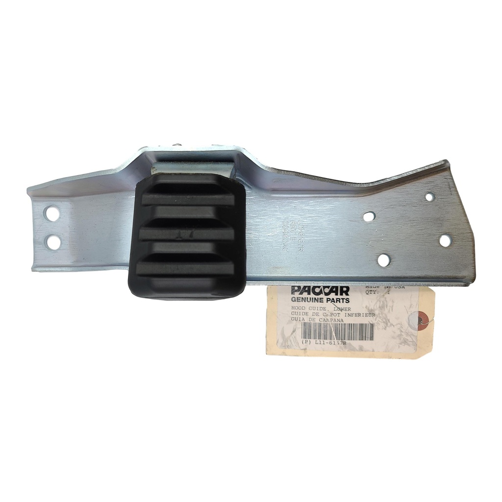 [47-X5P4-0EZI] OEM PACCAR BRACKET-HOOD GUIDE 123" STL RH  L11-6167R