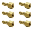 HOSE FITTING 3/8IN BARB X 1/4IN F NPT   177.8266B 126-6B (PACK OF 6)