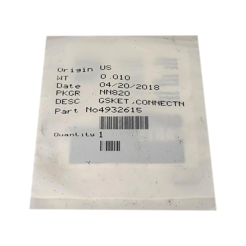 OEM CUMMINS GASKET,CONNECTION  4932615