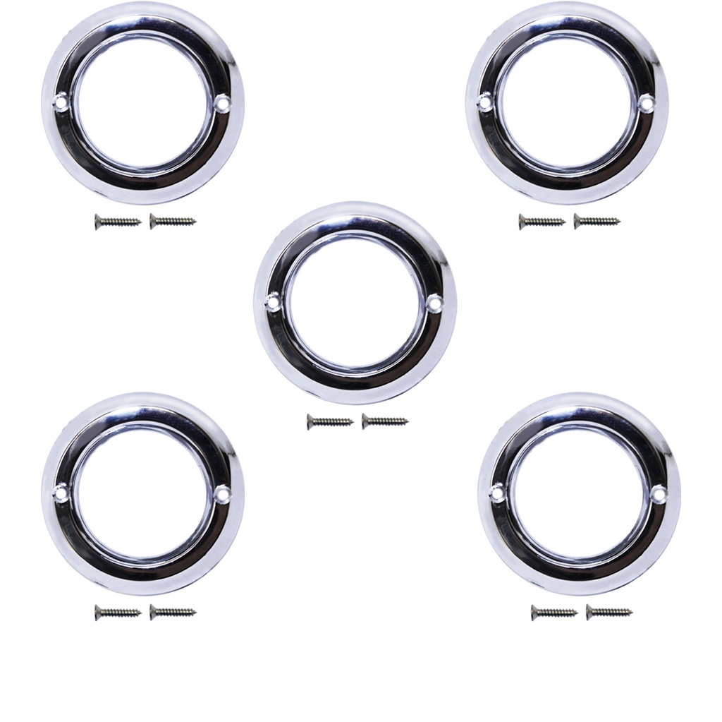 Light Bezel 2in Chrome Plastic 562.bz30c  (Pack of 5)