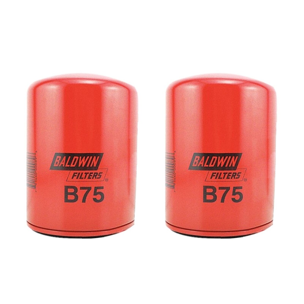 Engine Oil Filter Baldwin B75 (Pack of 2)