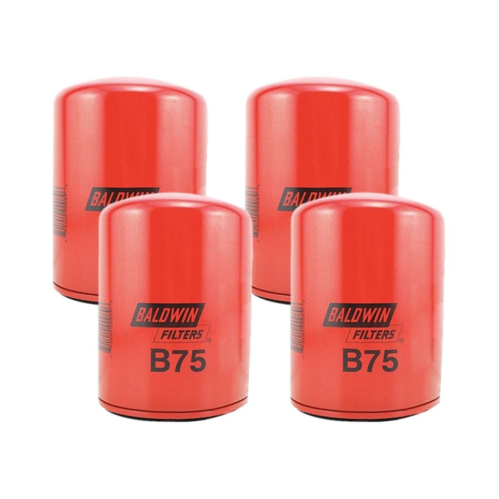 Engine Oil Filter Baldwin B75 (Pack of 4)