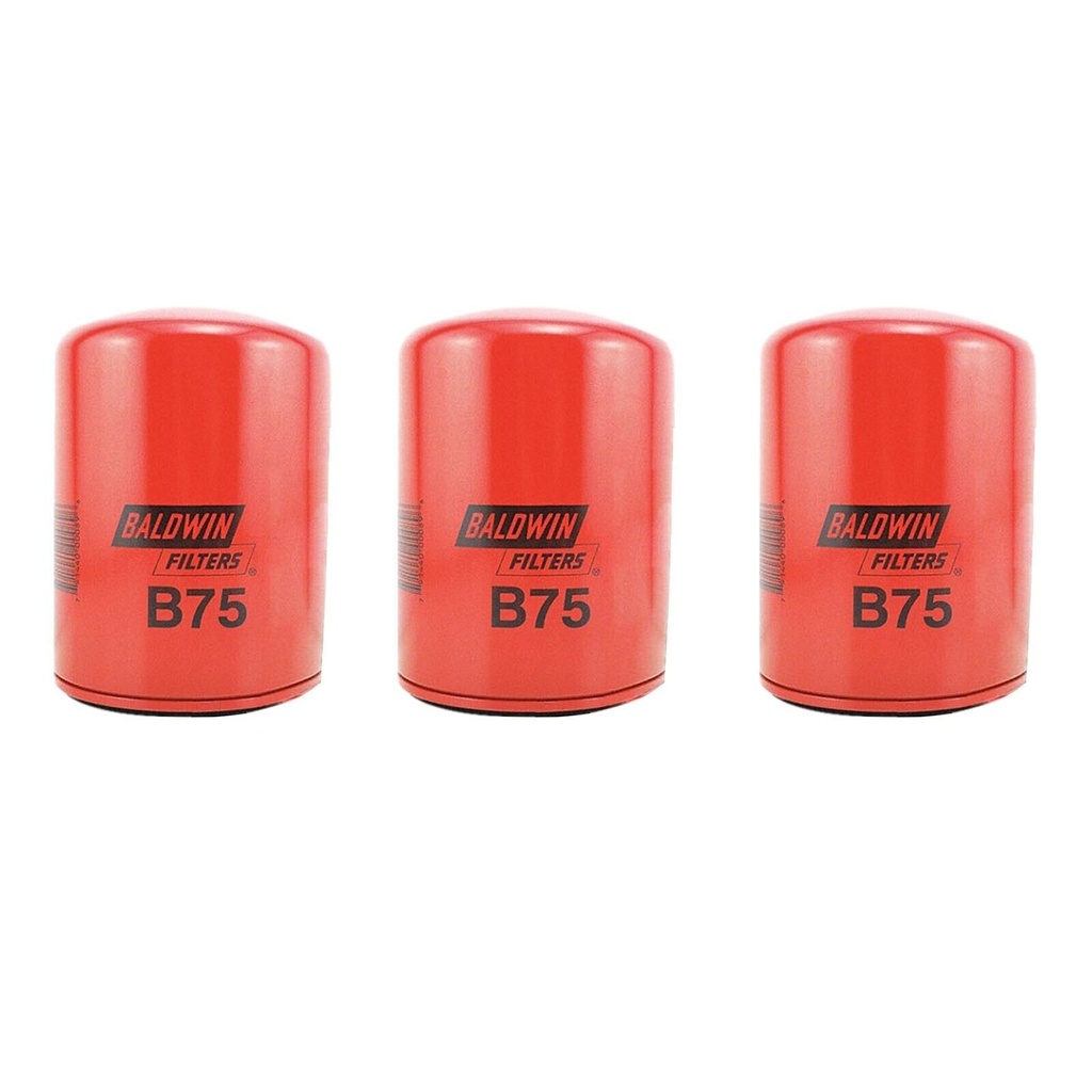 Engine Oil Filter Baldwin B75 (Pack of 3)