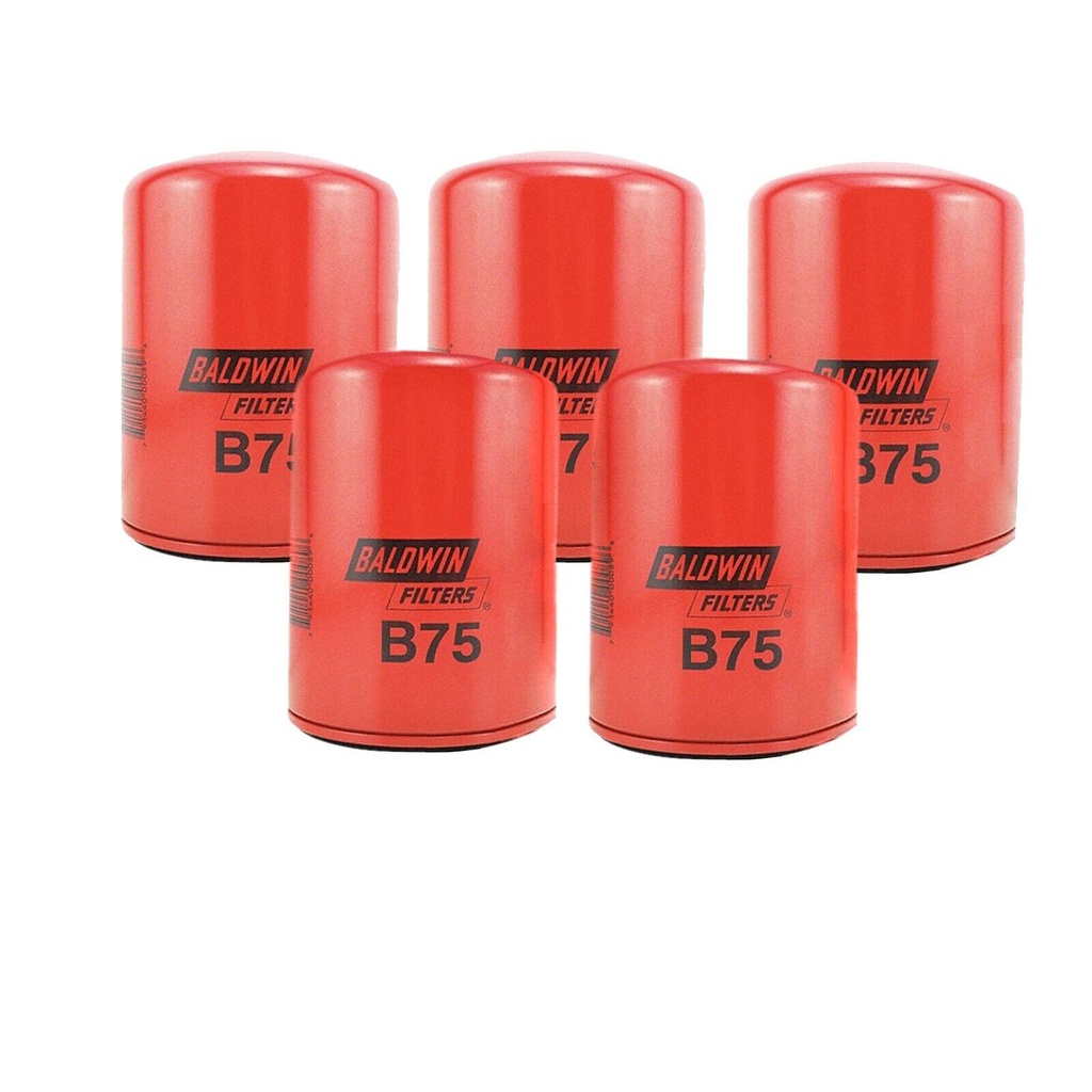 Engine Oil Filter Baldwin B75 (Pack of 5)