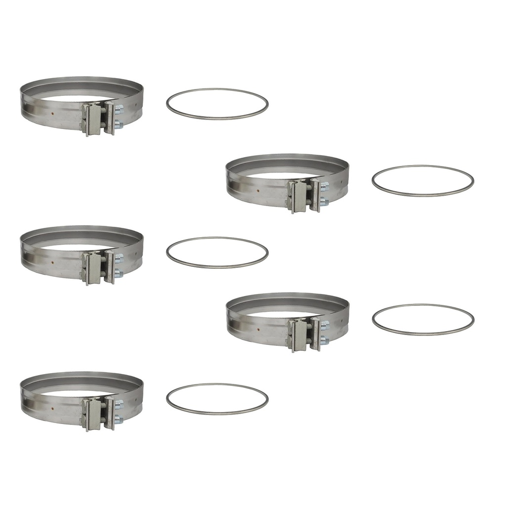 X5 DPF Filter Clamp &Gasket DETROIT DD13 DD15 KP201 A6809950302 A6804910480