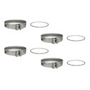 X4 DPF Filter Clamp &Gasket DETROIT DD13 DD15 KP201 A6809950302 A6804910480