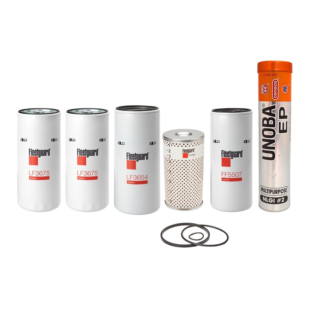 VOLVO OIL CHANGE KIT LF3675, LF3654, FF5369, FF5507 FREE GREASE