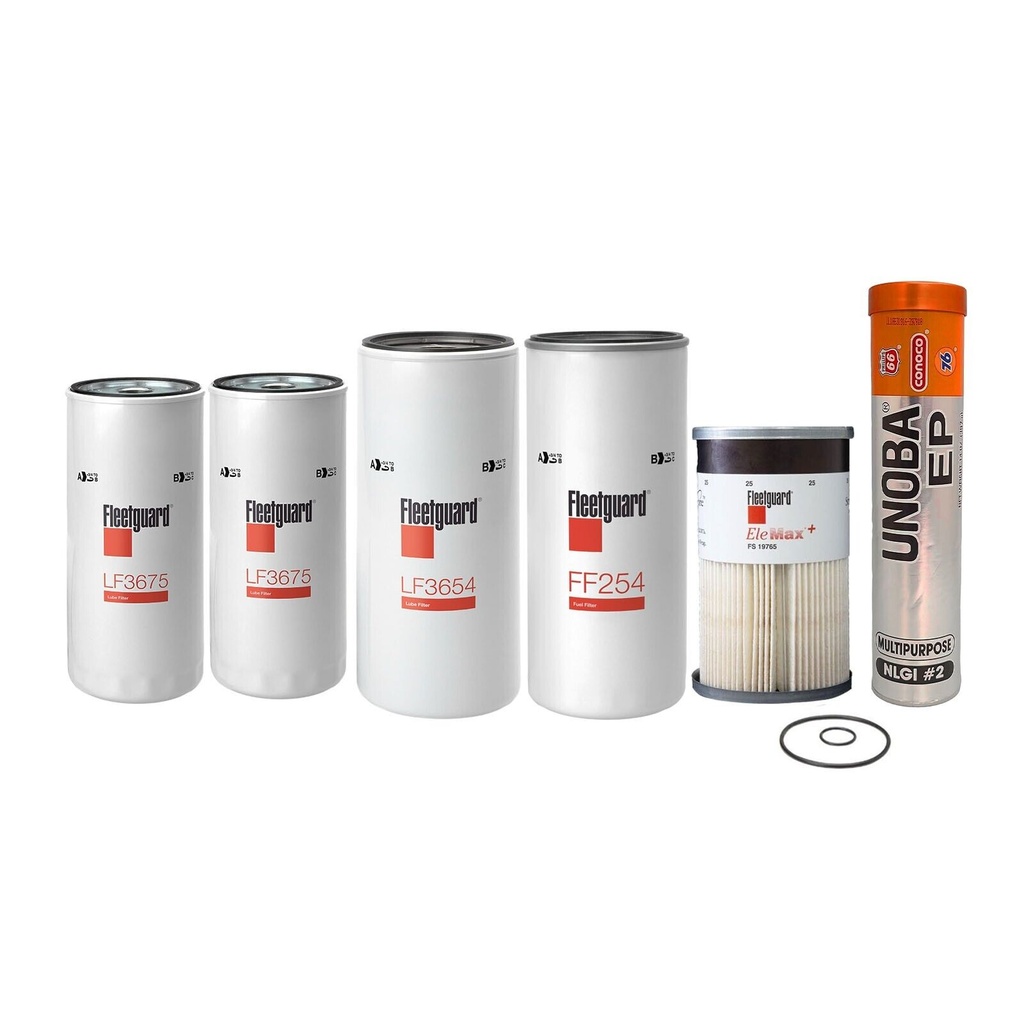VOLVO OIL CHANGE KIT LF3675, LF3654, FS19765, FF254 FREE GREASE