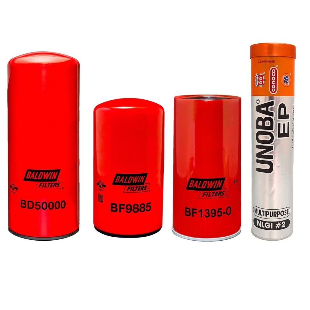 CUMMINS ENGINE OIL CHANGE KIT BF50000, BF9885, BF1395-O FREE GREASE