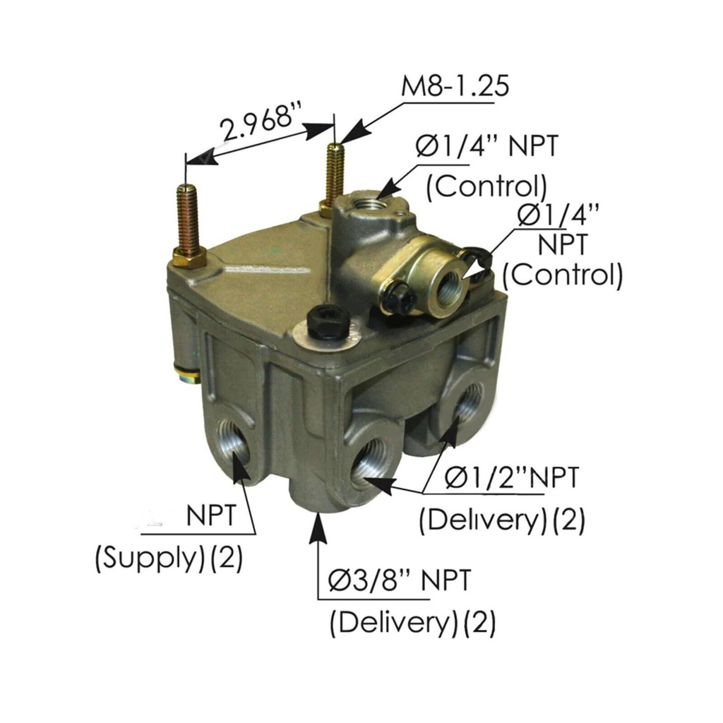 R12DC Type Relay Valve 170.800481 800481