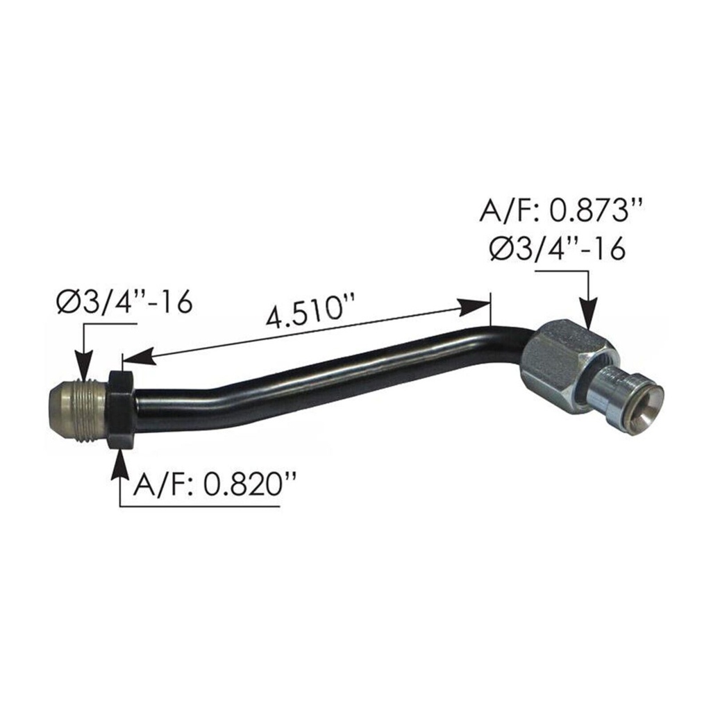 Oil Cooler Return Tube Freightliner 572.46759 A0722759000 	A07-22759-000