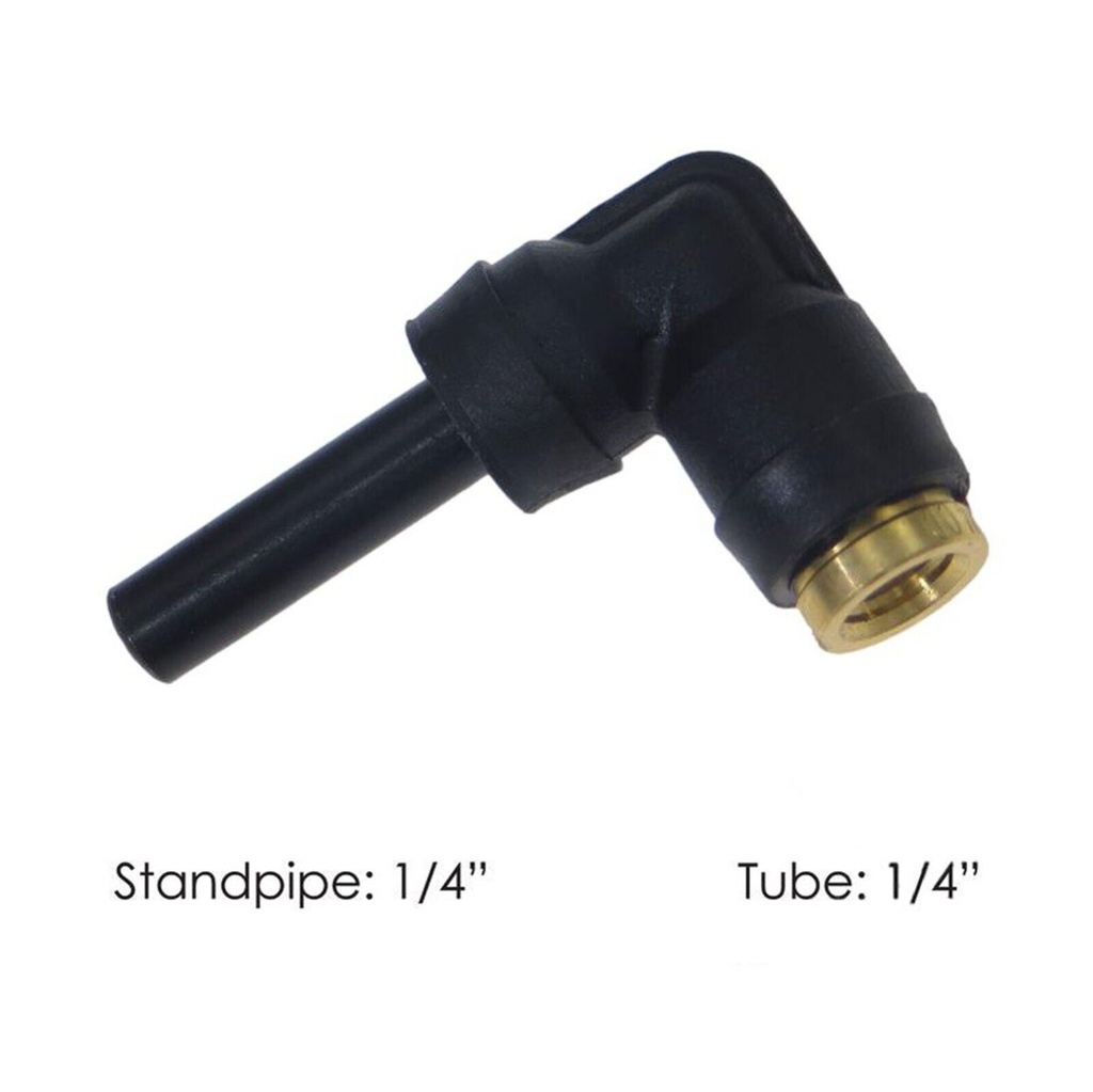 PLC Standpipe Elbow 1/4 X 1/4in 177.12C594B 369PTCSP44, QS694B, 369SP44