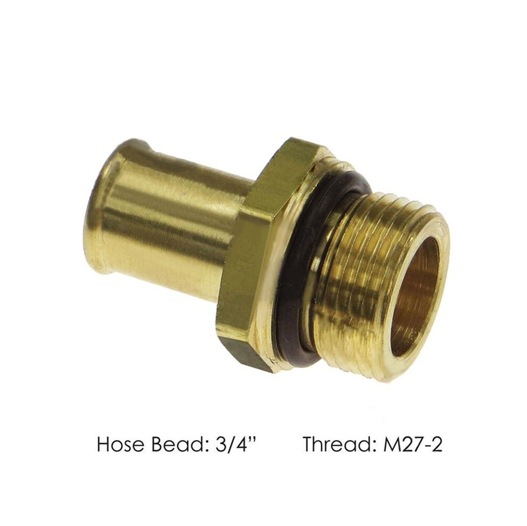 Bead Fitting 3/4in Hose X M27x2.0 177.88112M27 V381089, V38-1089