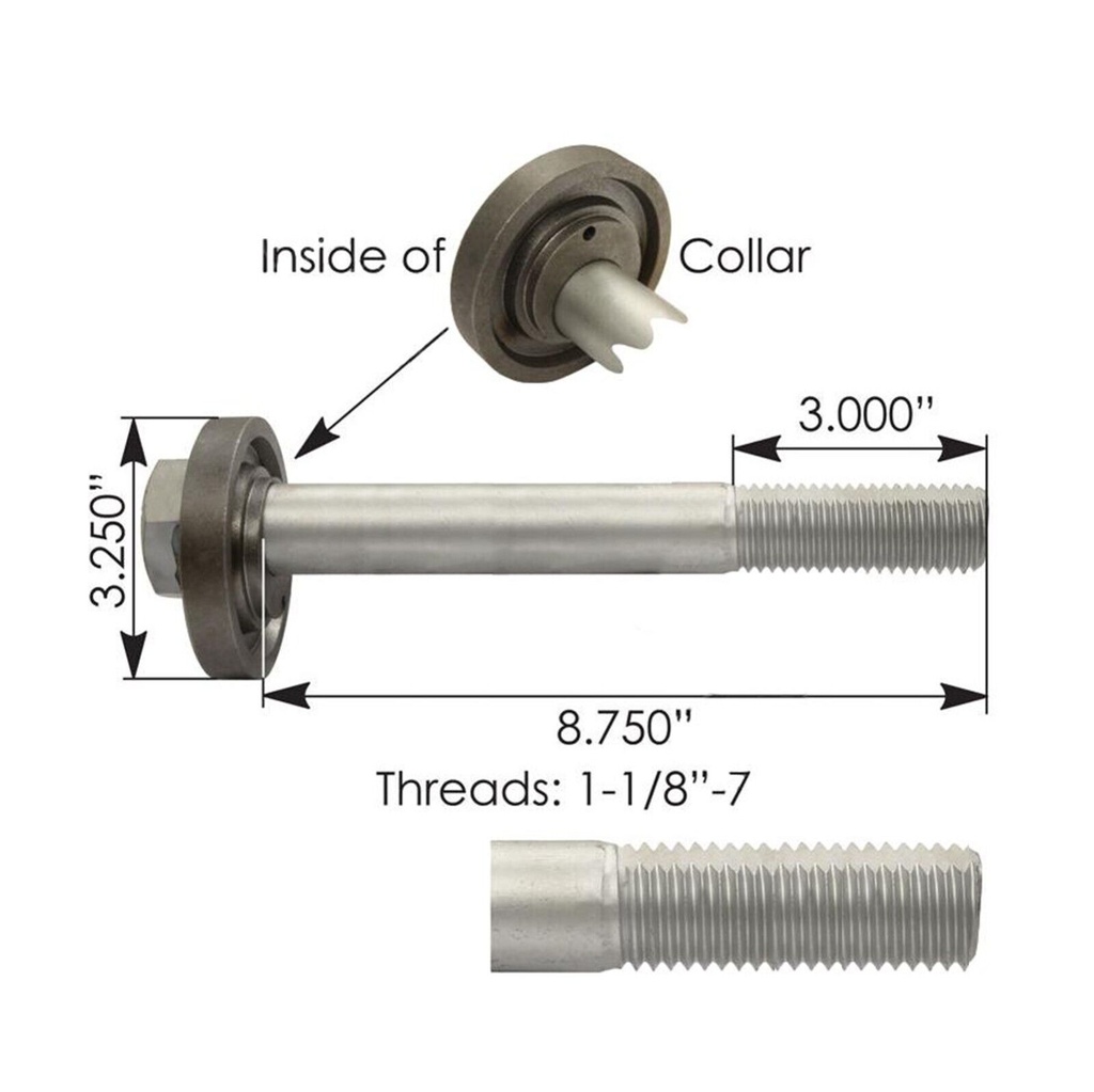 Bolt 1-1/8in-7 X 8-1/2in Neway MN95819 90508019