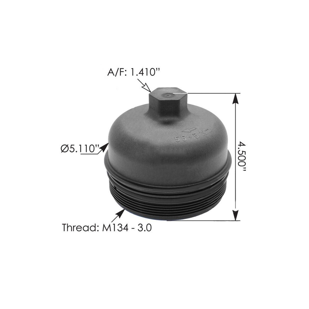 [5K-AO1K-5SET] Fuel Filter Cap and Seal Kit Freightliner 572.46508 A4730920508