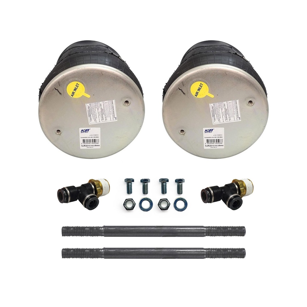 (X2)Air Spring 410.P8864 + Fitting 177.11716D, Stud PP7546, Bolt, Screw + Washer