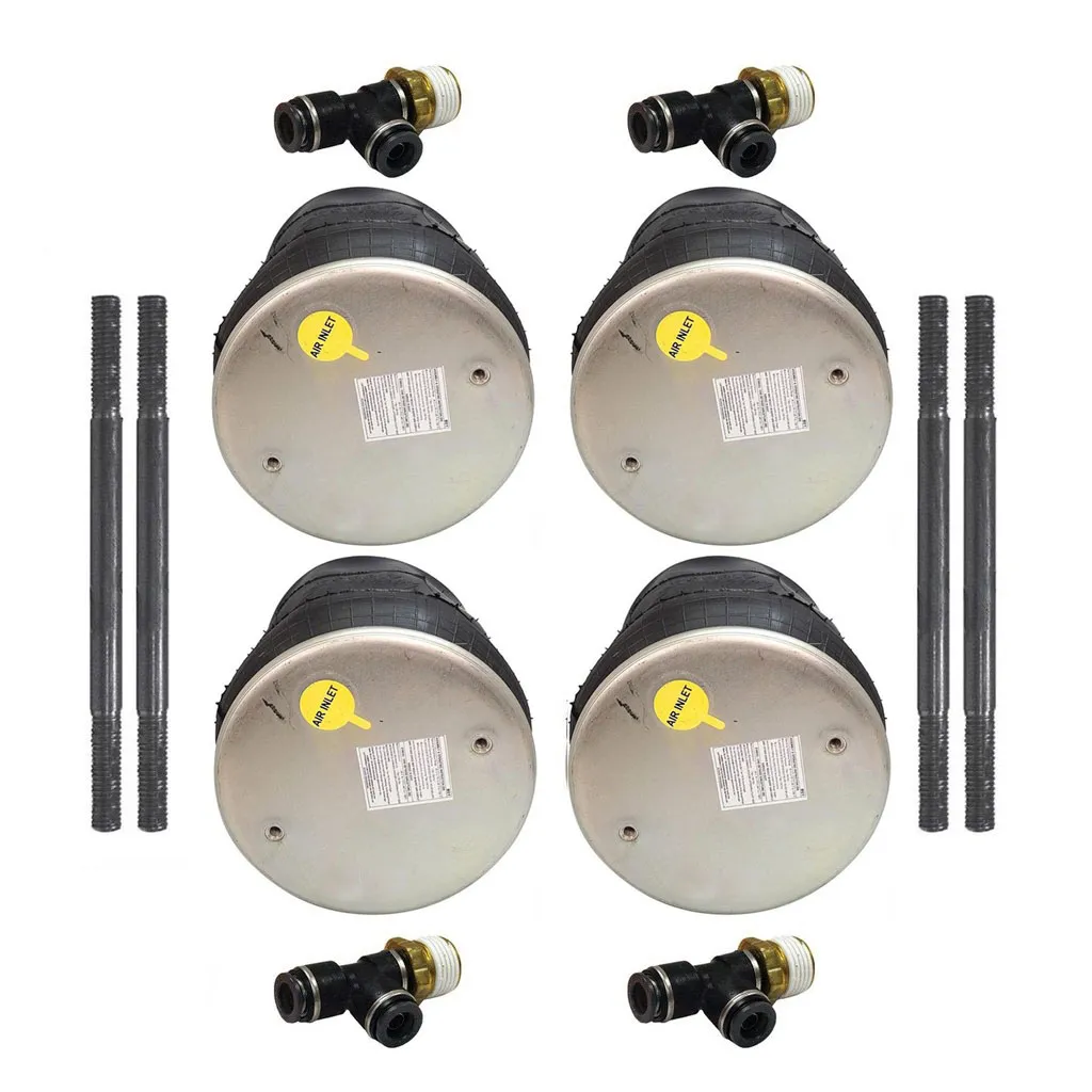 (X4)Air Spring 410.P8864, W01-358-8864 + Fitting 177.11716D  + Stud PP7546