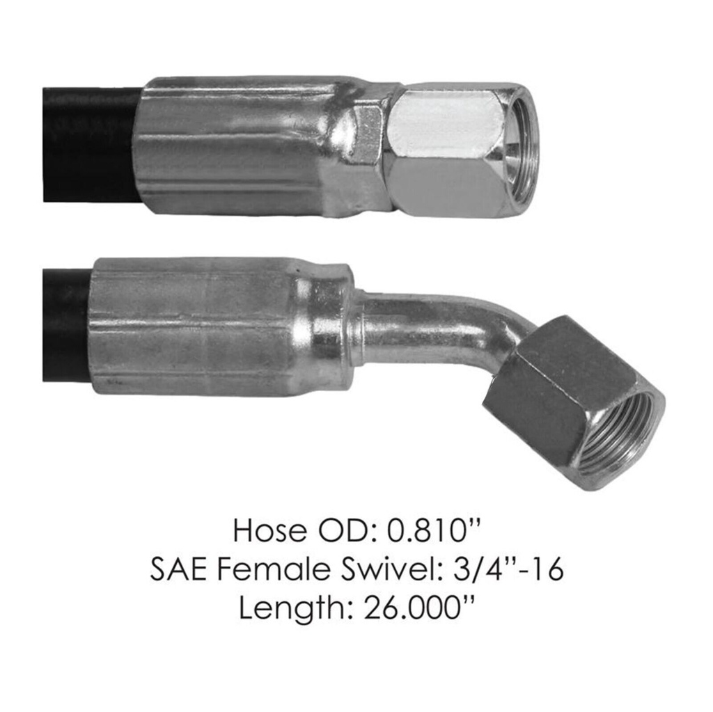 Power Steering Hose Freightliner 26in 561.46446 14-14442-026 1414442026