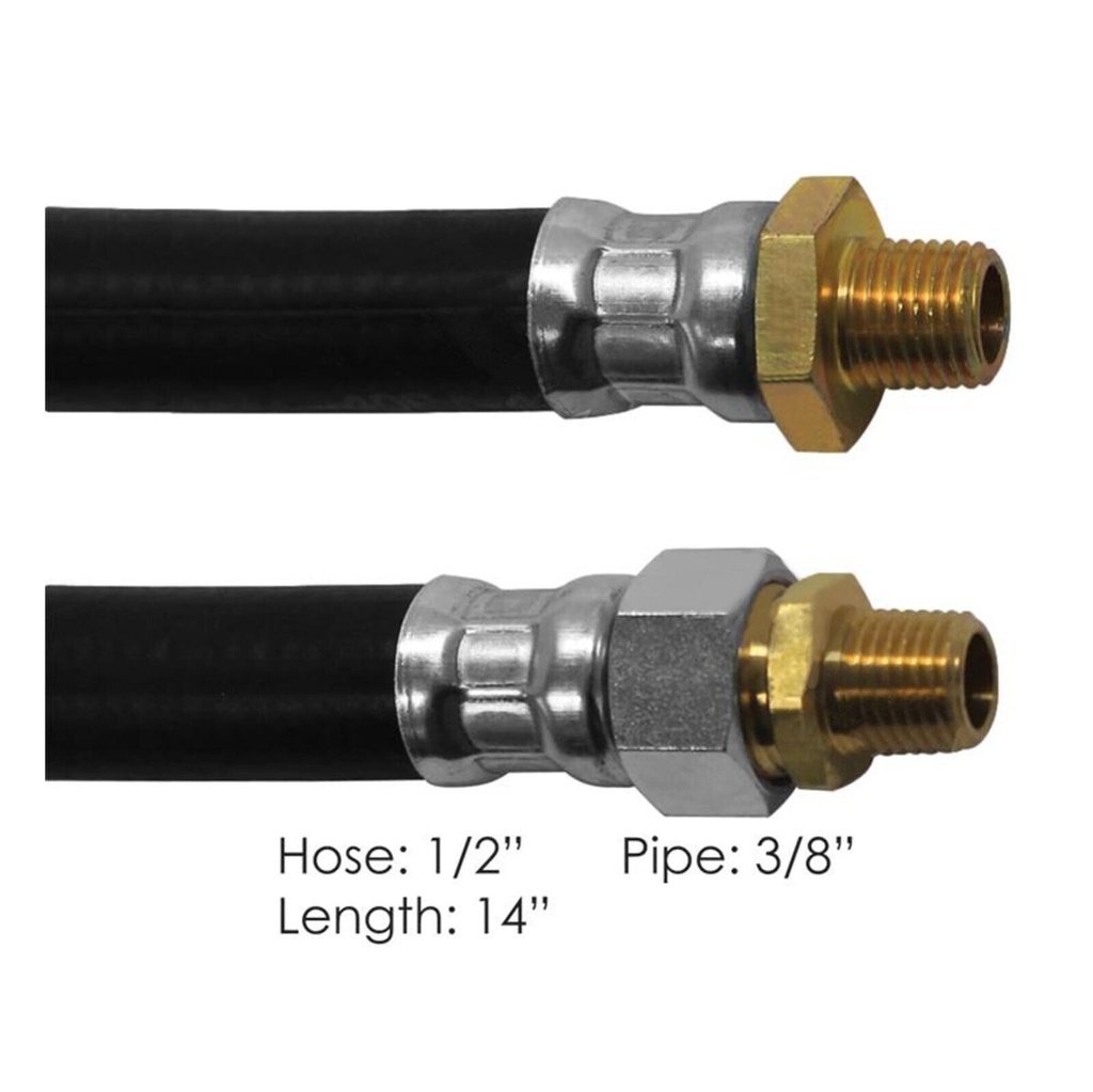 Air Hose Assy 1/2IDx3/8NPTx14IN 177.7814 18114 452114 148014 16314 E858214BK