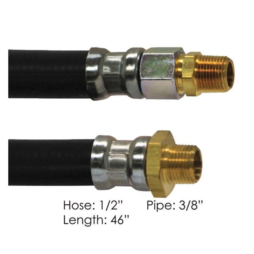 Air Hose Assy 1/2IDx3/8NPTx46IN 177.7846 18146 148046 452146 5005975 E858246BK