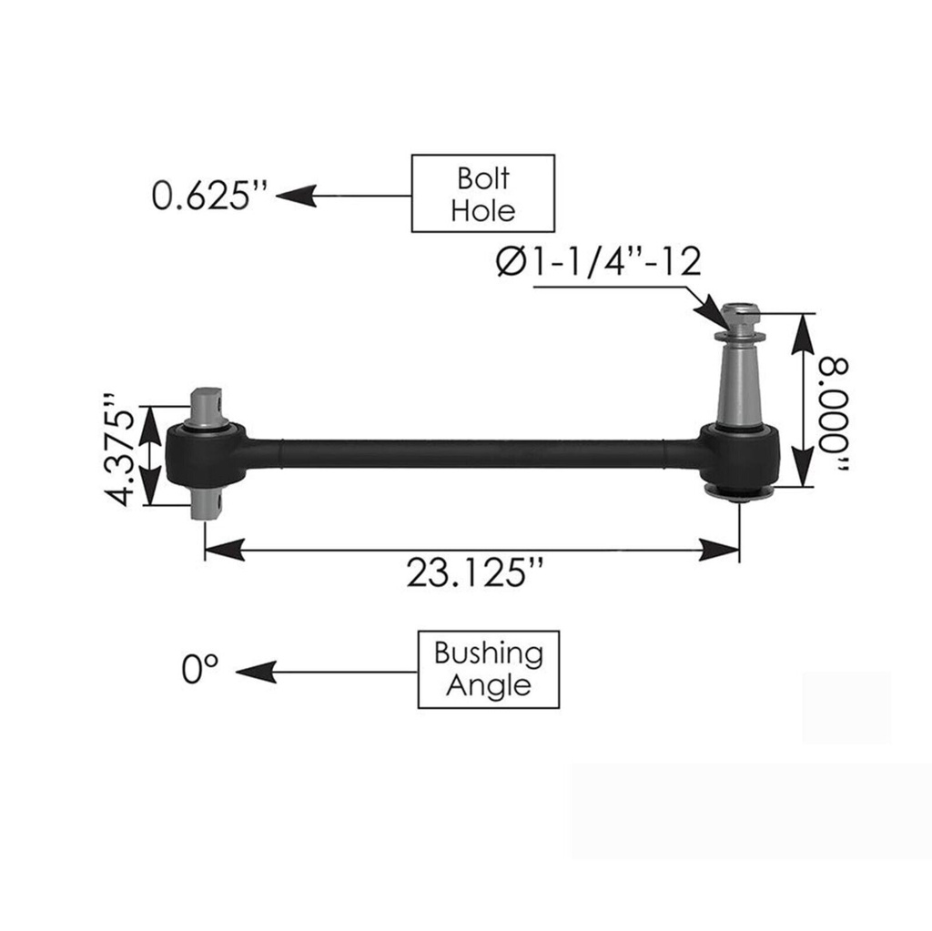 Torque Rod 23.125in Autocar/Peterbilt TMR674 C656029000587 C65-6029-000587