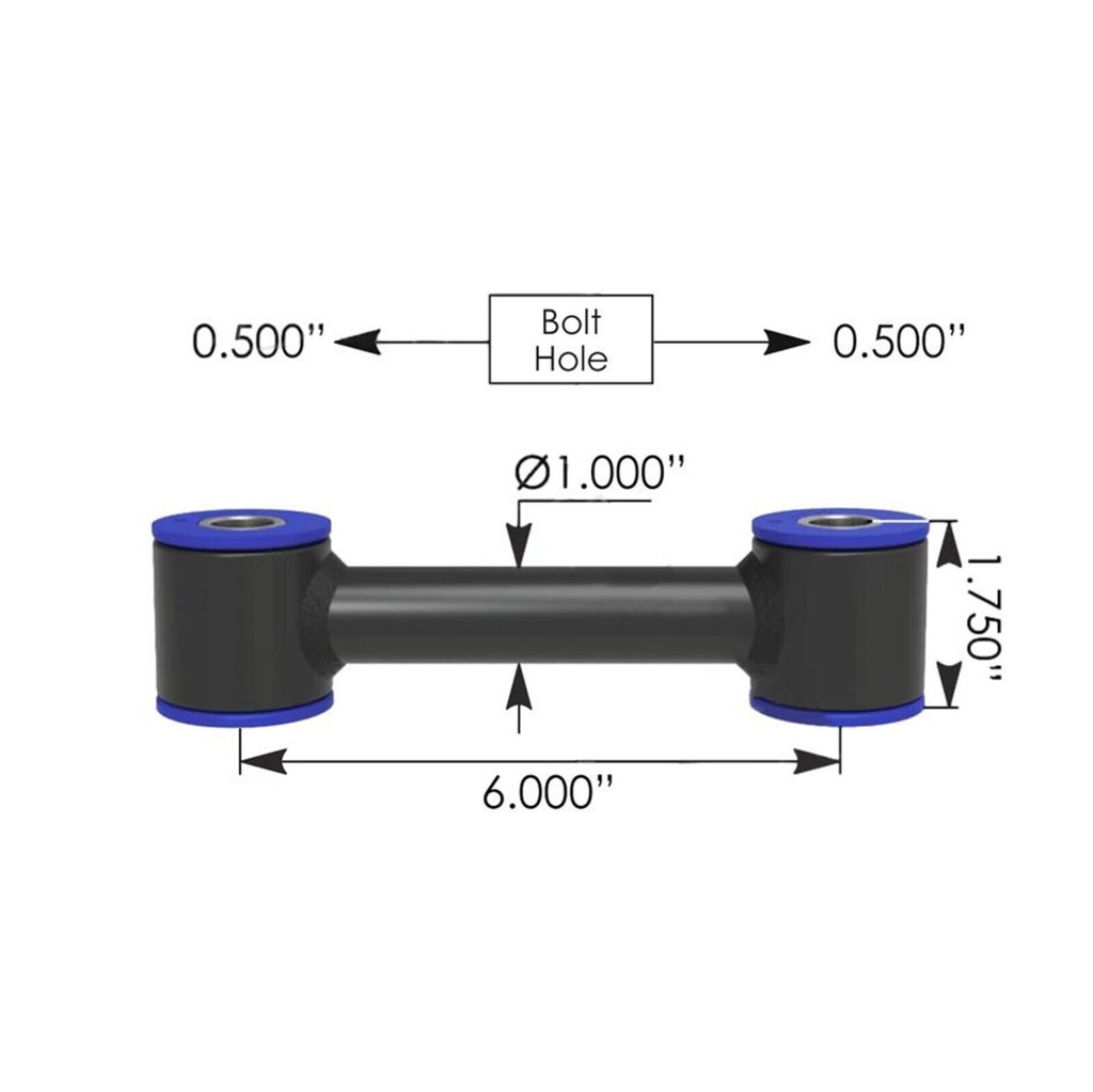 Cabin Torque Rod Kenworth Poly TMR59019UB