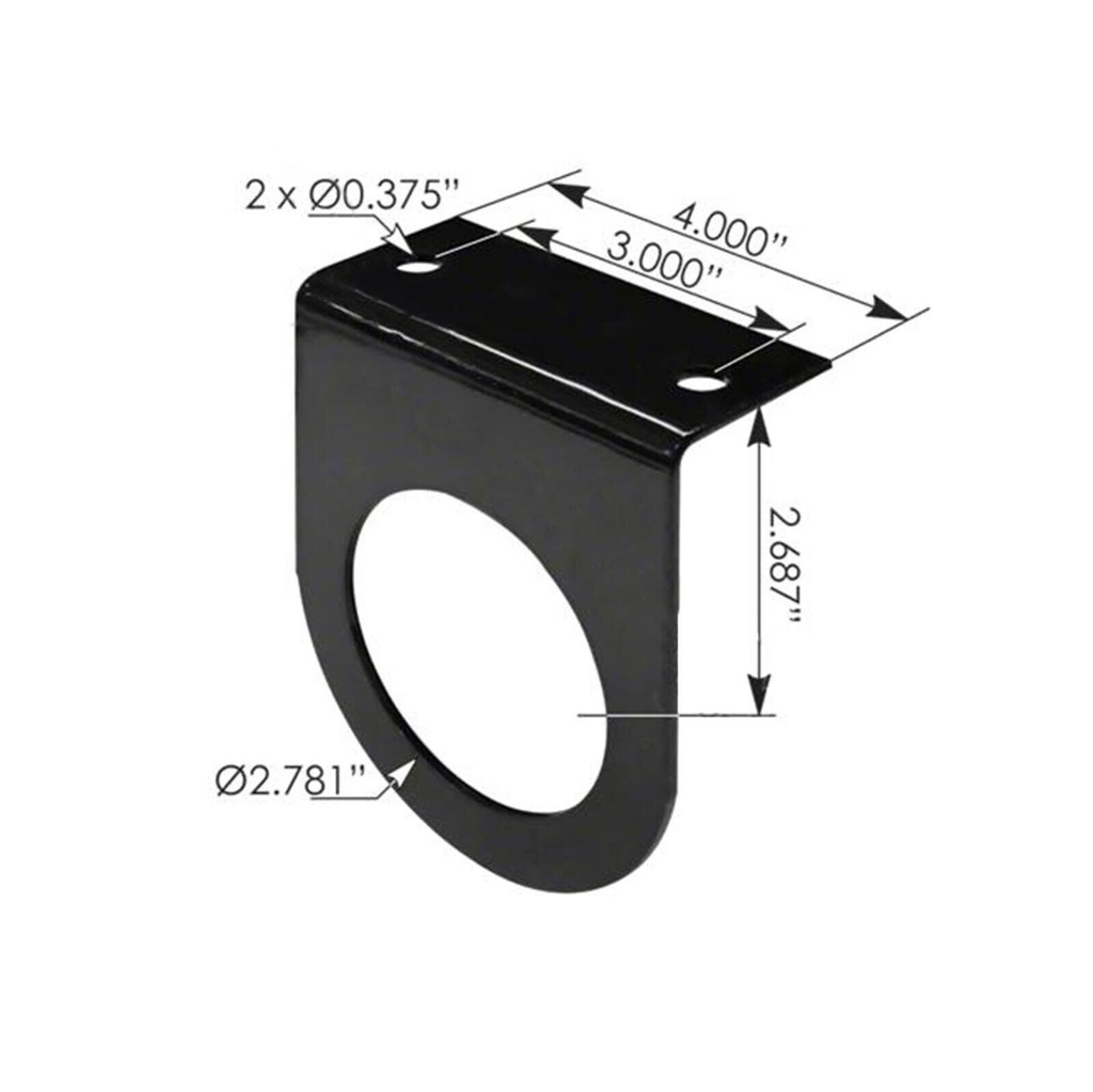 Light Bracket 2.5in Round 571.BK10 43512 10729 BK55BB MB2500 143092