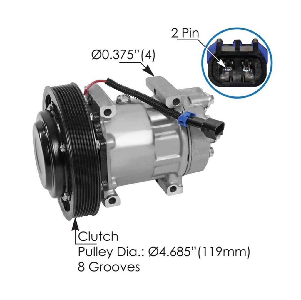 Air Conditioning Compressor 7H15 Type 830.31098 82768117