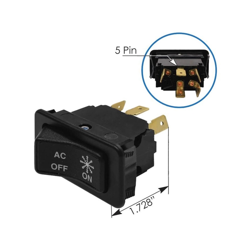 Rocker Switch Air Condition Peterbilt 577.75608 8320001000 832-0001-000