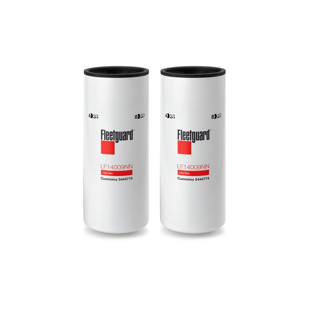 Fleetguard Lube, Spin-On LF14009NN Upgrade Of LF9009 (Pack of 2)