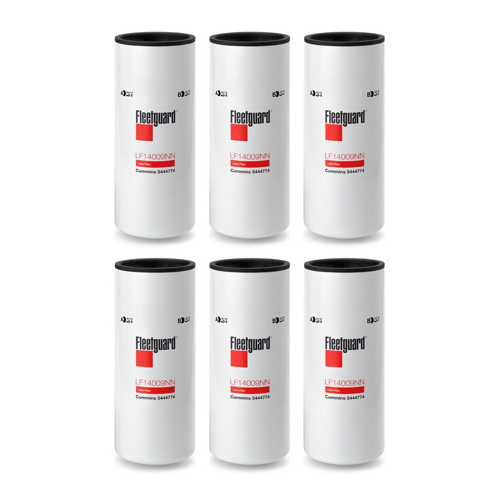 Fleetguard Lube, Spin-On LF14009NN Upgrade Of LF9009 (Pack of 6)