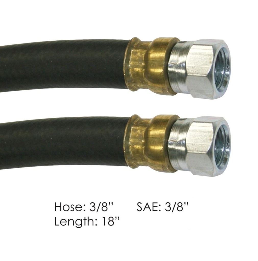 Air Hose Assy 3/8in 3/8in SAE Swl-18in L 177.7418 16145SW18 666600-18